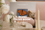 Blush Olive Room Frames Mockups, a Household Mockup by Muse Mockups (Thumbnail 4 of 19)