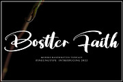 Bostter Faith, a Script Font by pineungtype (Thumbnail 1 of 9)