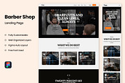 Barber Shop Landing Page, a Landing Page Template by RPWDS (Thumbnail 1 of 3)