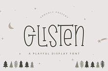 Glisten - Playful Font