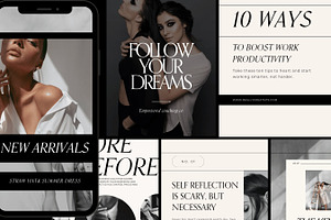 Instagram Templates Black Luxe Coach