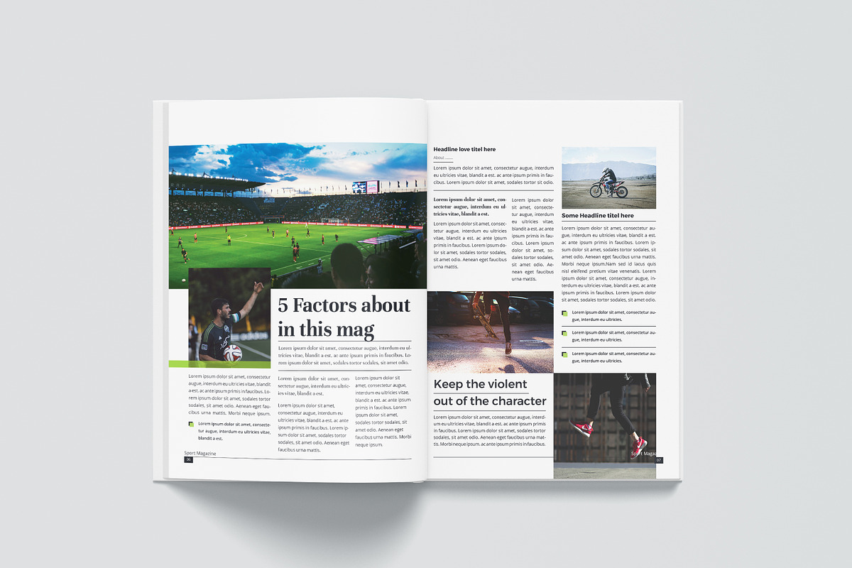 Sports Magazine Template, a Magazine Template by obidullah_01 (Photo 5 of 10)