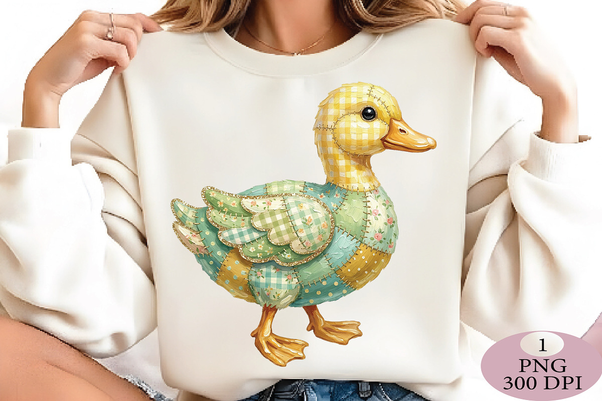Easter Duck Png, Patchwork Png, an Illustration by Daily.Designs (Photo 2 of 5)