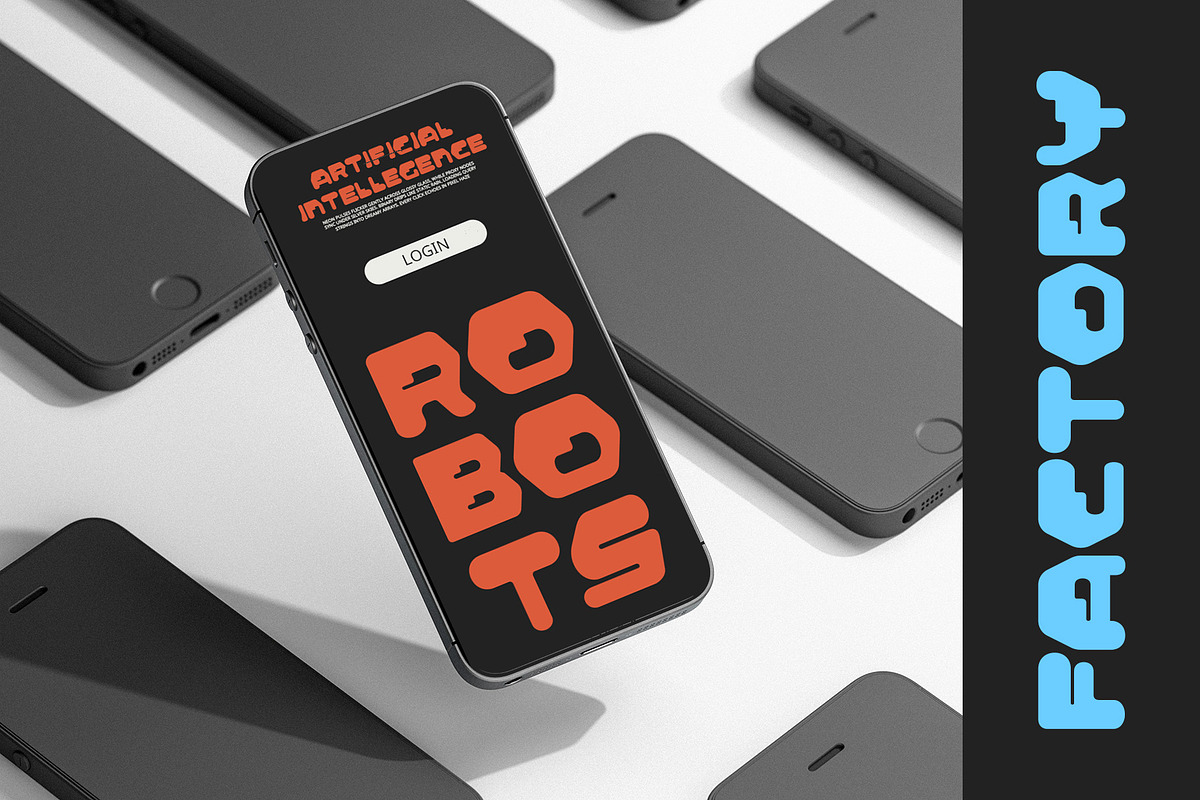 Renosa – Techno Font, a Sans Serif Font by Craft Supply Co. (Photo 6 of 8)