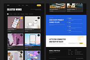 Norell – Portfolio Website UI Figma, an UI Kit Template by peterdraw (Thumbnail 3 of 7)