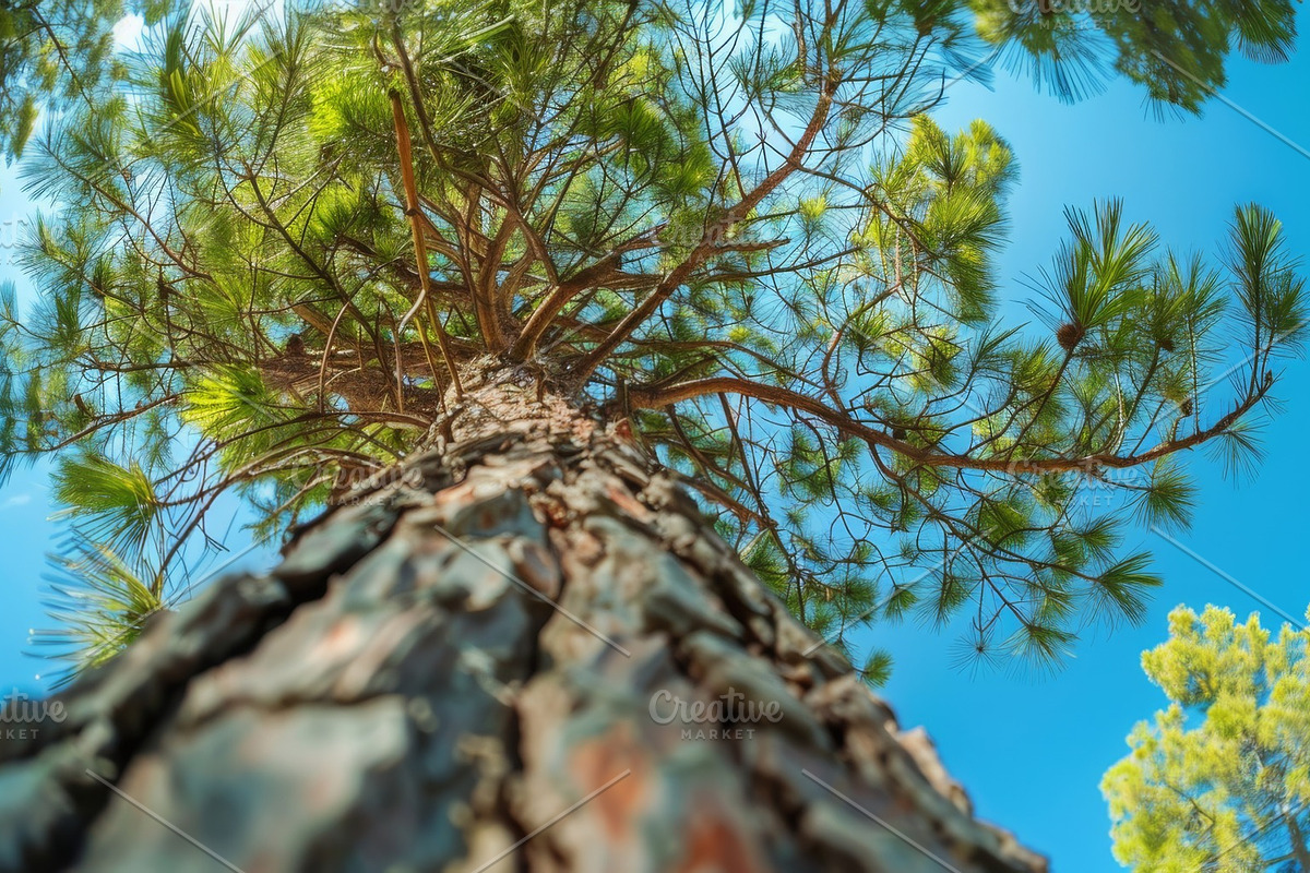 98 Trees view from below, a Nature Photo by Handmadefont (Photo 76 of 98)