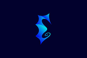 Seahorse Blue Logo, a Branding & Logo Template by Akdesain