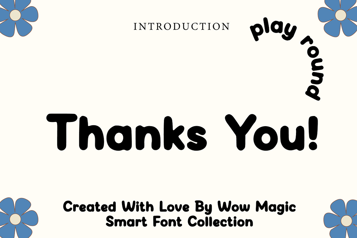 Play Round, a Slab Serif Font by Wow Magic (Photo 3 of 3)
