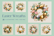 Easter Wreaths, a Decorative Illustration by Picturesque Stories (Thumbnail 1 of 6)
