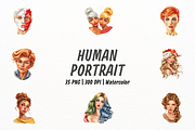 Hyperrealistic Human Portrait, a Person Illustration by New-School-Wave (Thumbnail 1 of 5)