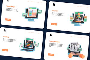 3D Web Design Icons