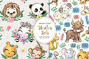 Noah's Ark Digital Papers, a Pattern Graphic by Masha  Studio (Thumbnail 5 of 8)