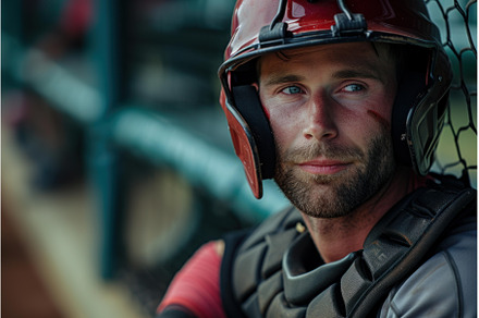 Athletic Baseball player. Generate, a Sports & Recreation Photo by Ylivdesign