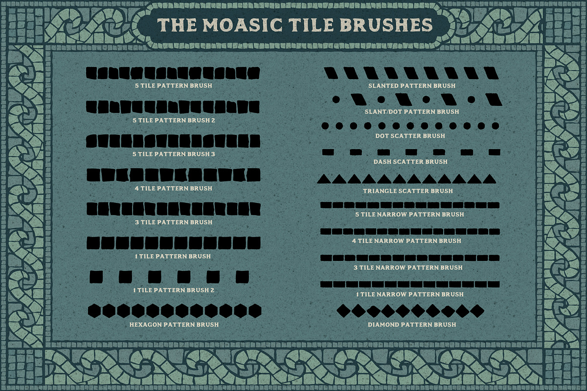 Mosaic Maker - Brushes & Patterns, a Brush Add-On by The Artifex Forge (Photo 8 of 12)