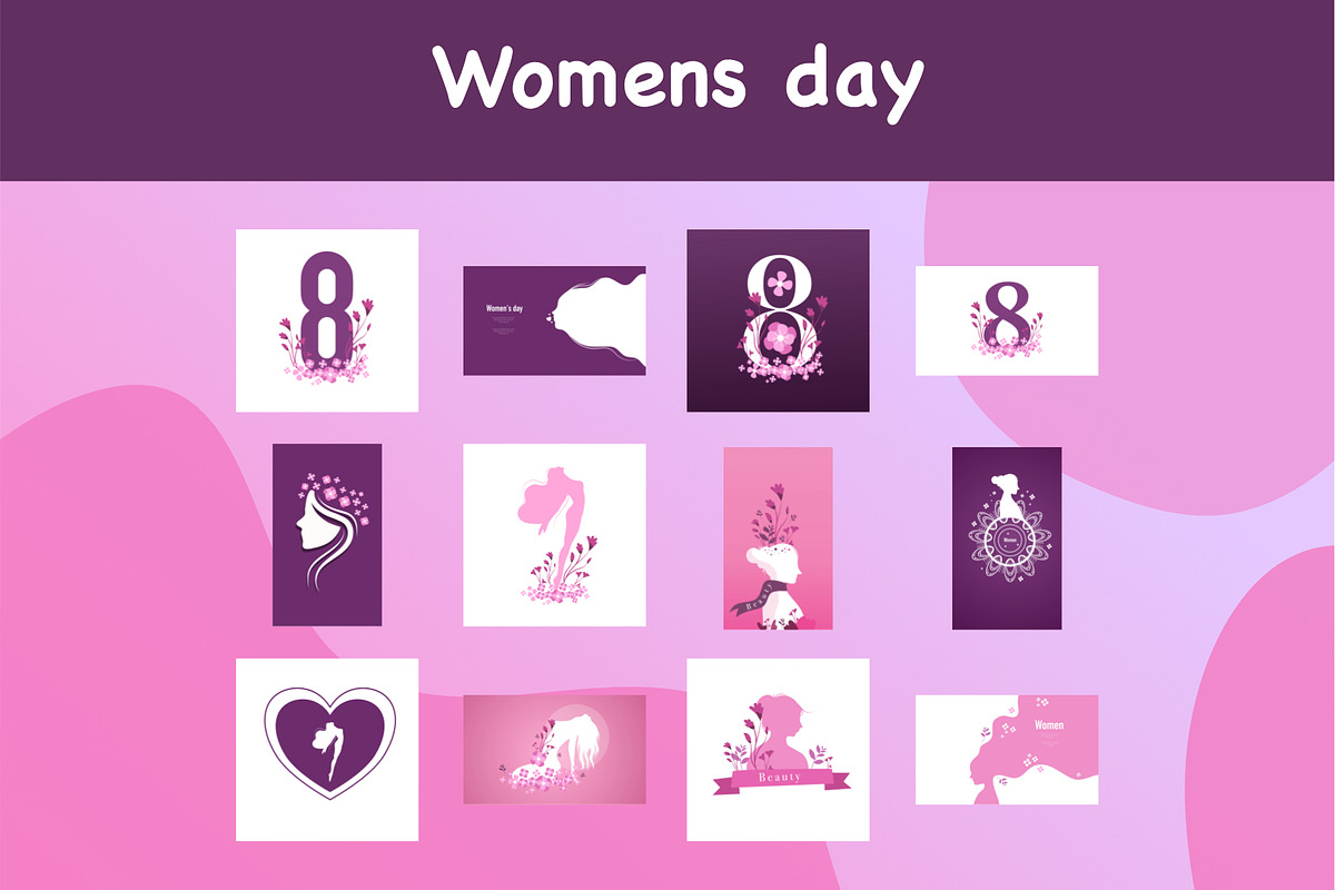 Women's day 8 march background, a Decorative Illustration by foxndeer (Photo 1 of 4)