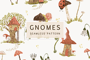 Gnomes Whimsy Pattern, a Pattern Graphic by Lady Bruniere Design (Thumbnail 1 of 8)