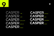 Casper Typeface, a Sans Serif Font by Foxtype (Thumbnail 6 of 9)