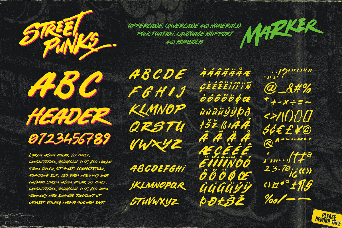 Street Punks: Retro Graffiti Font