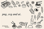 Asian Food Illustrations, a Decorative Illustration by ginni illustrations (Thumbnail 5 of 5)
