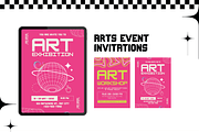 30 Retro Y2K Invitation Templates, a Templates & Theme by TemplateCastleStore (Thumbnail 5 of 10)
