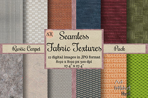 Seamless Fabric Textures - Rustic, a Texture Graphic by Arthitecture Home