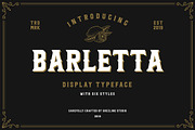 Barletta - Vintage Serif Font, a Serif Font by Grezline Studio (Thumbnail 1 of 8)