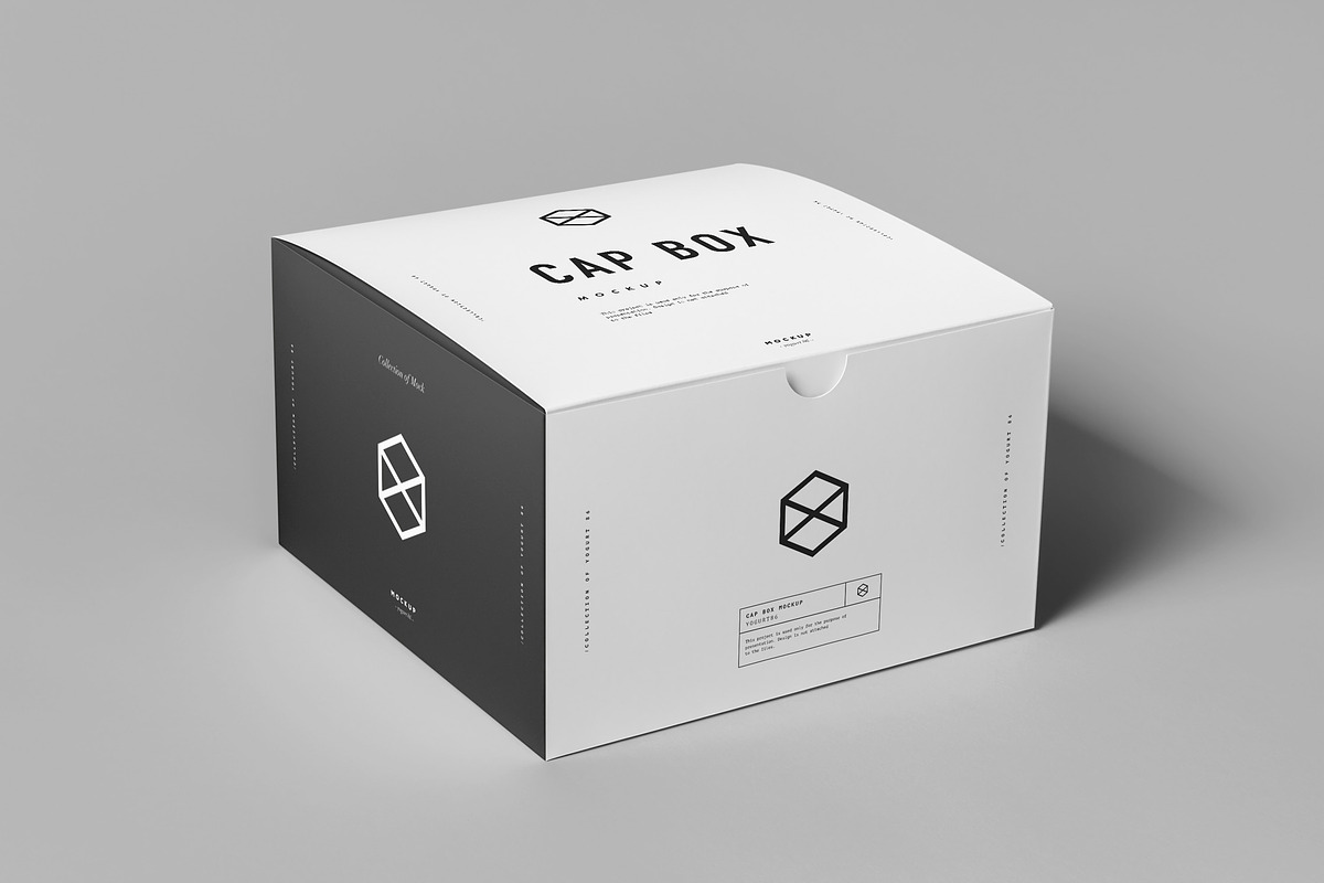 Cap & Box Mock-up, a Hat Mockup by Yogurt86 (Photo 4 of 7)