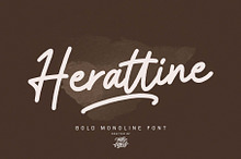 Herattine | Monoline Font