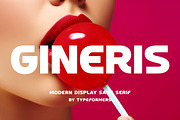 Gineris - Modern Display Sans Serif, a Sans Serif Font by Typeformers (Thumbnail 1 of 5)