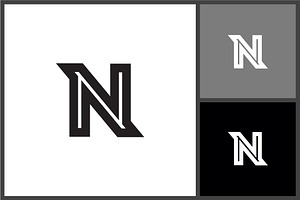 Bold Letter N Logo Icon, a Branding & Logo Template by quadrazo