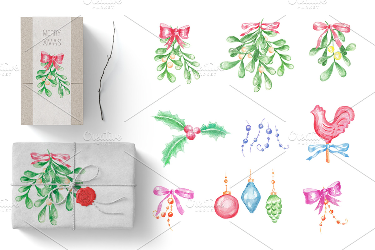 Christmas and New Year elements set, an Object Graphic by separisa (Photo 3 of 3)