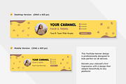 YouTube Banner for Food & Travel, a Social Media Template by twinstd (Thumbnail 2 of 3)