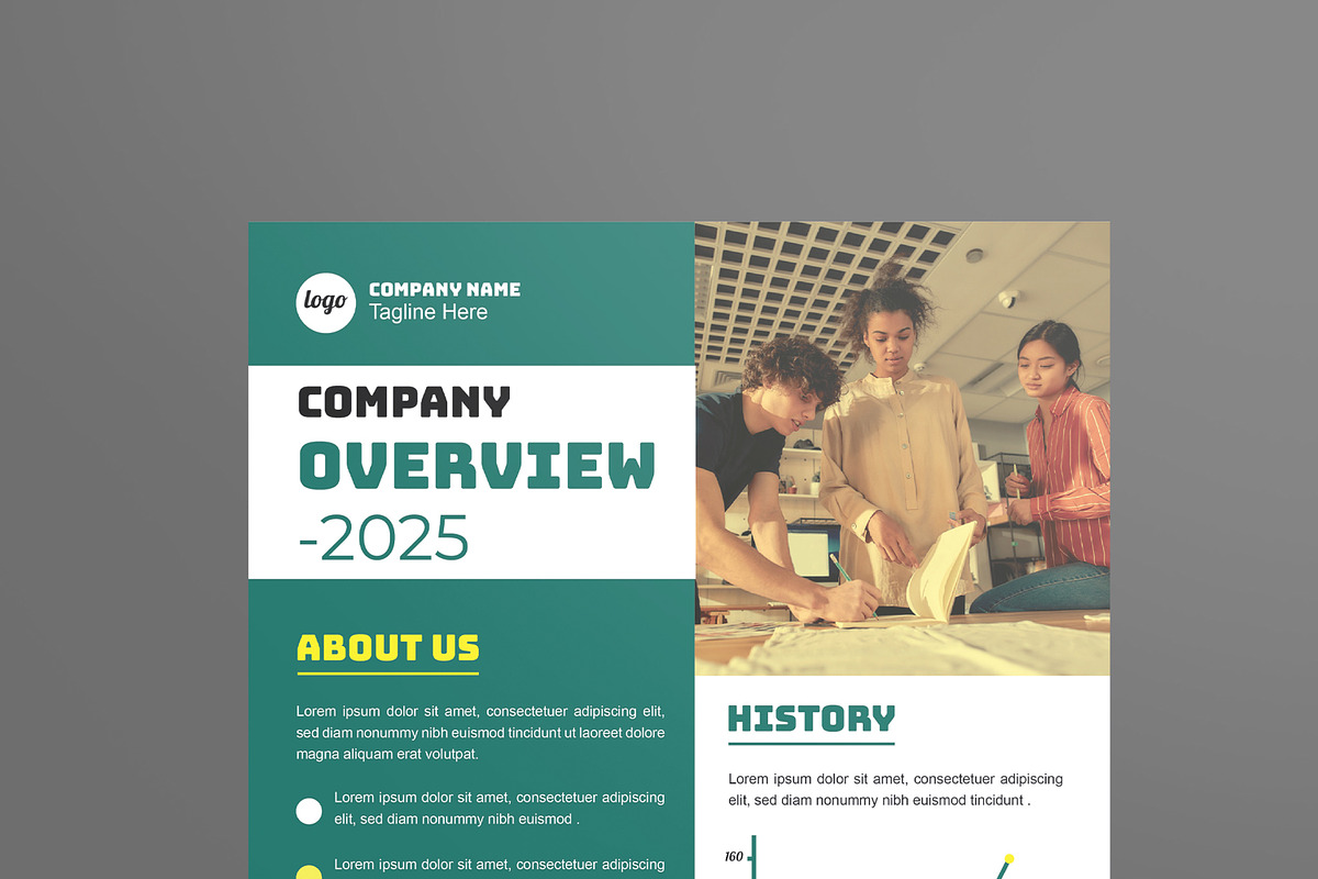 Company Overview Poster Template, a Poster Template by MightyDesign (Photo 2 of 8)