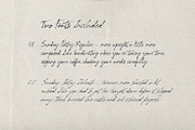 Sunday Poetry - Handwritten Script, a Handwritten Font by AndrewPixelType (Thumbnail 12 of 13)