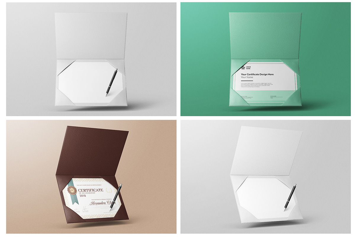 A4 Certificate with Case Mockup Set, a Books & Magazine Mockup by Remnand Studio (Photo 9 of 11)