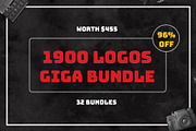 1900 Logos Giga Bundle, a Branding & Logo Template by XpertgraphicD (Thumbnail 1 of 75)