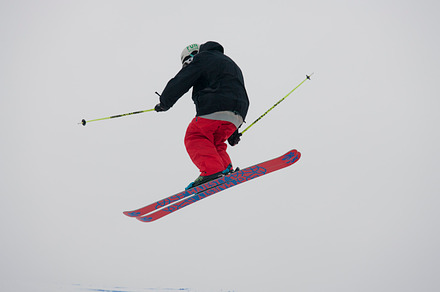 Skier in flight featuring skier, athlete, and jump preview 6