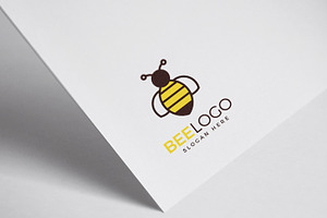 Honey Bee Insect Logo Template