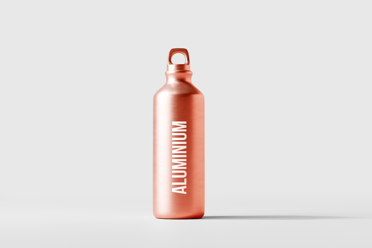 Aluminum Water Bottle Mockup Bundle, a Packaging Mockup by pmvch (Photo 3 of 51)