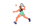 Squash players. People play tennis, a Sport Illustration by PaperTrident (Thumbnail 7 of 7)