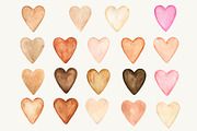 Watercolor heart cliparts & patterns, an Object Graphic by Naty Art (Thumbnail 13 of 24)