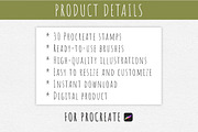 Fruit & Vegetable Procreate Stamps, a Brush Add-On by Mari_Caliart (Thumbnail 9 of 10)
