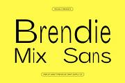 Brendie Mix, a Sans Serif Font by Craft Supply Co. (Thumbnail 1 of 8)
