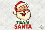 Funny Winking Santa Claus, an Illustration by Craft Nest (Thumbnail 1 of 6)