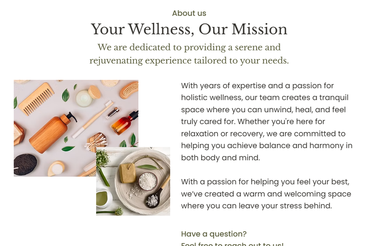 Spa - Wix Studio Website preview 3