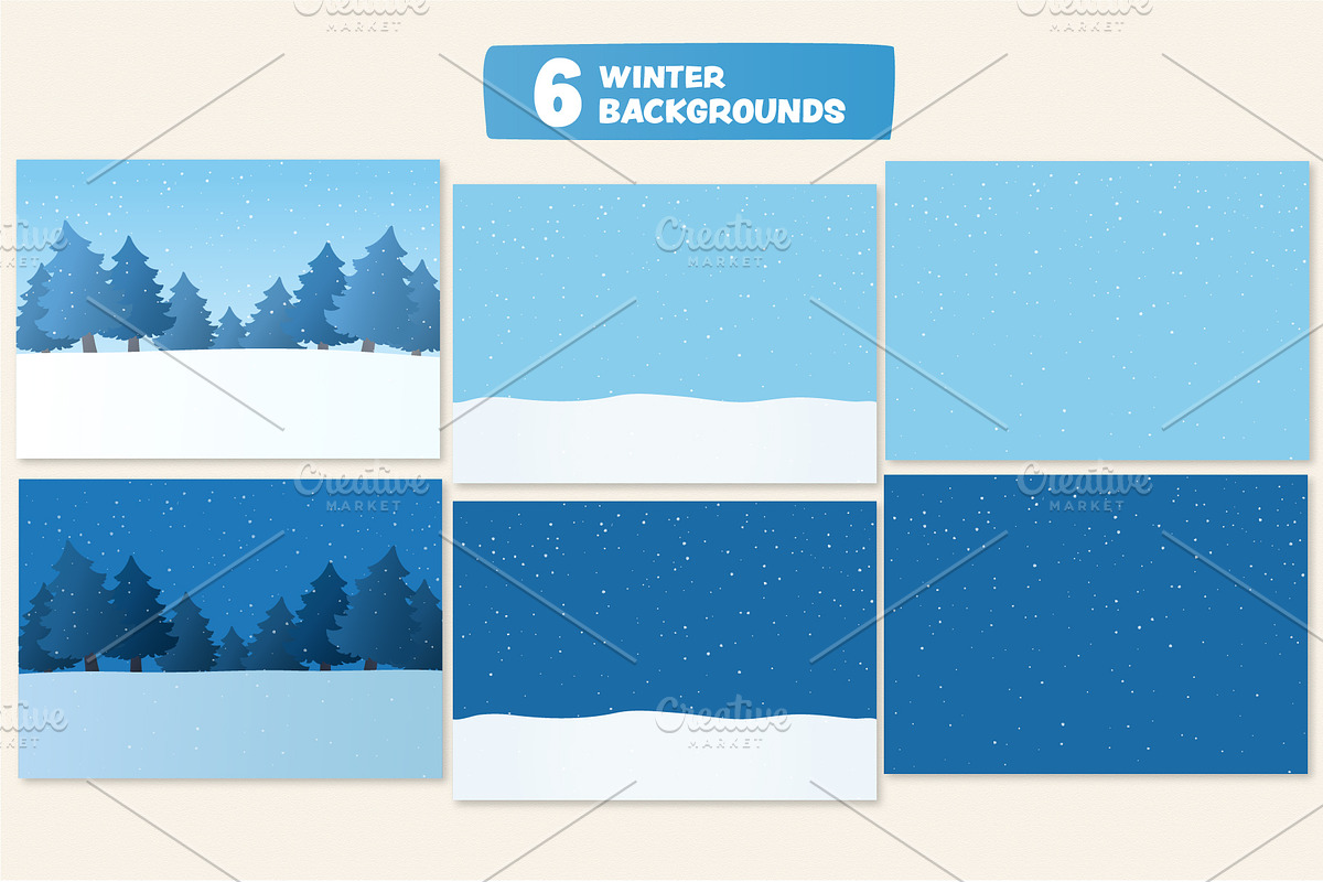 Christmas design collection, a Decorative Illustration by Olga Proz (Photo 8 of 11)