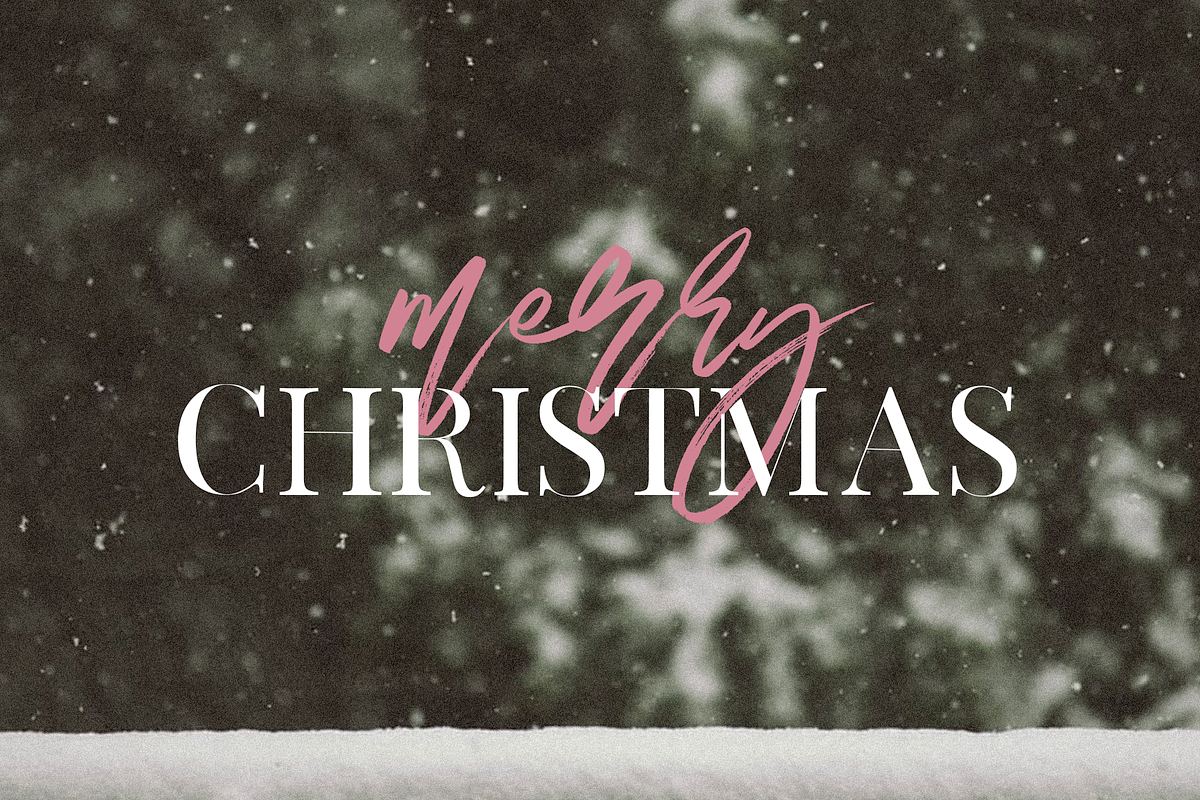 Magic Winter | Script Serif Font Duo preview 5
