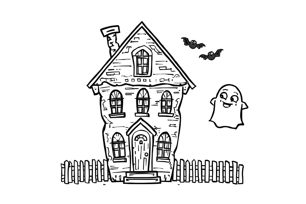 Haunted House & Pumpkin Art, an Illustration by musafir_fashion (Photo 3 of 16)