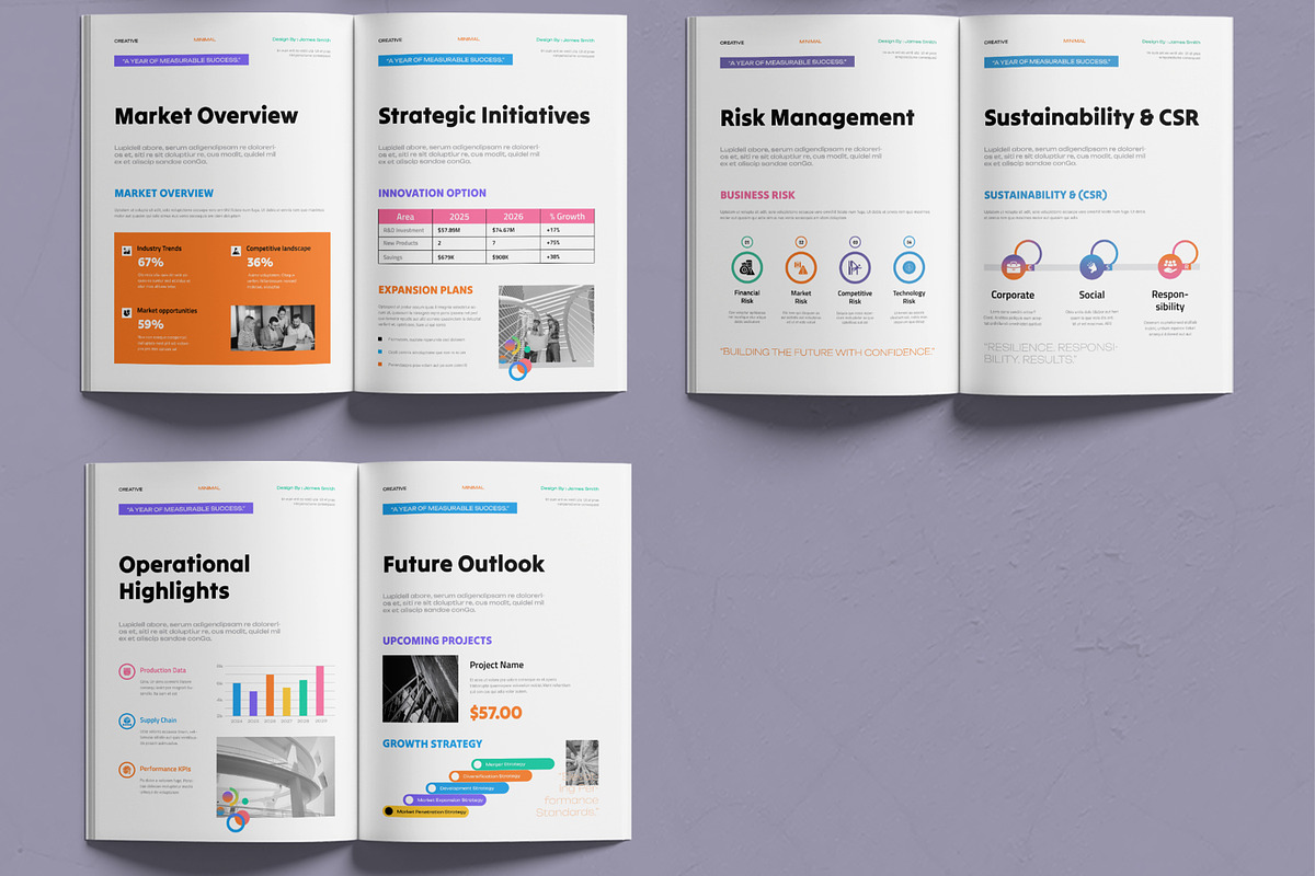 Corporate Annual Financial Report, a Brochure Template by MightyDesign (Photo 3 of 6)