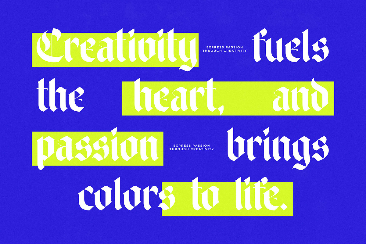 Wilfred Knights Modern Blackletter, a Blackletter Font by timelesstype.co (Photo 17 of 20)